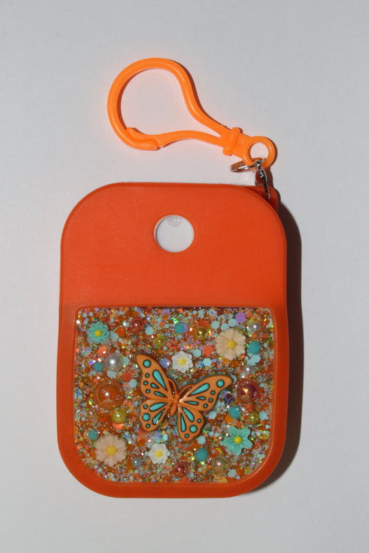 Refillable Spray Bottle - SM - 3D Butterfly Orange