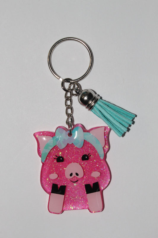 2" Piggy Keychain