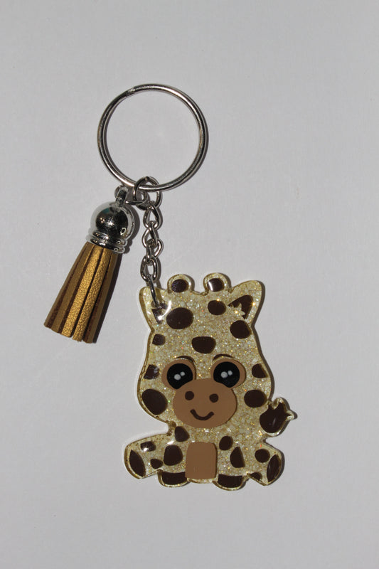 2" Giraffe Keychain