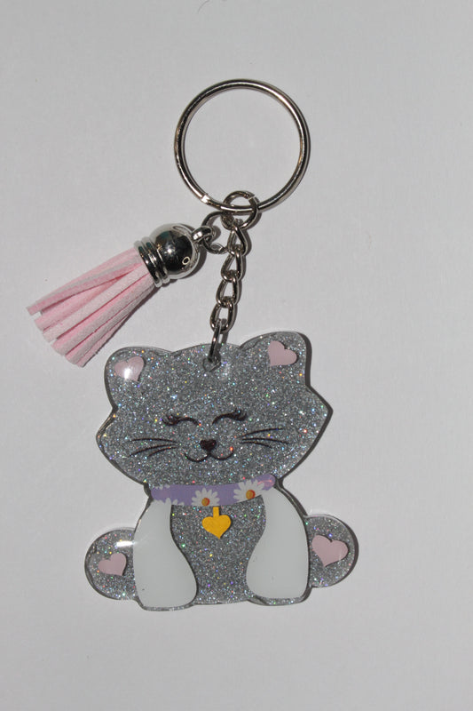 2" Kitty Keychain