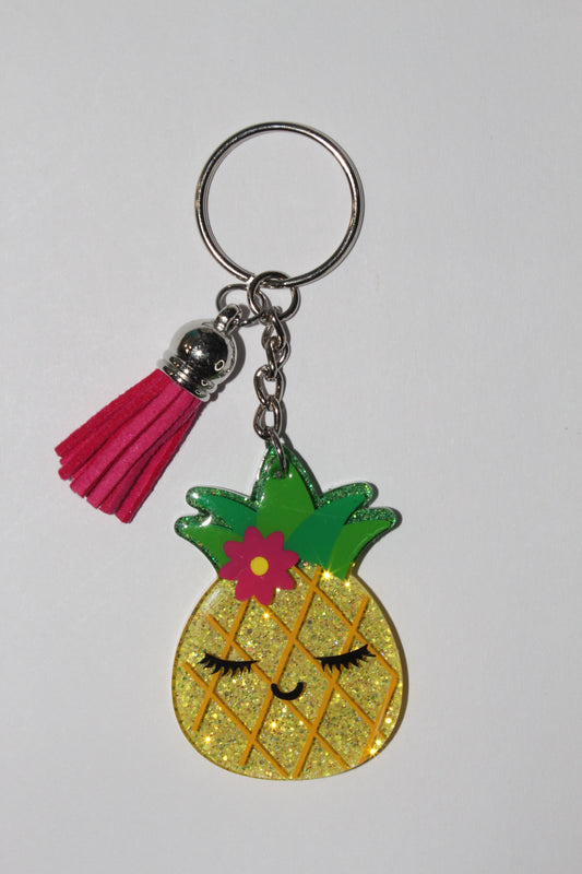 2" Pineapple Keychain