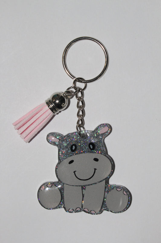 2" Hippo Keychain