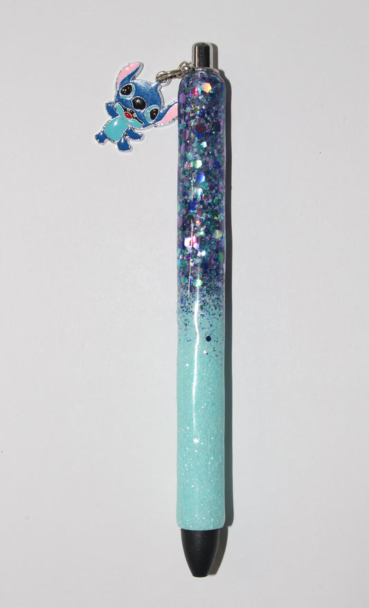 Blue Alien Charmed Gel Pen