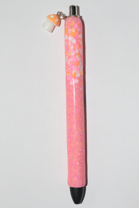 Coral Mushroom Charmed Gel Pen