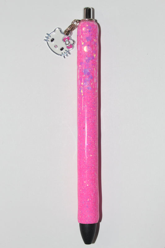 Pink Kitty Charmed Gel Pen