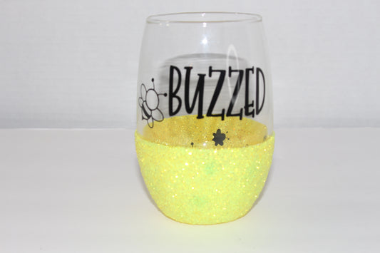 Buzzed Wine Glass