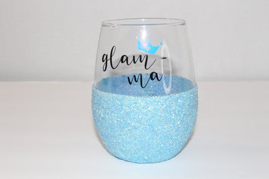 Glam-ma Glitter Wine Glass